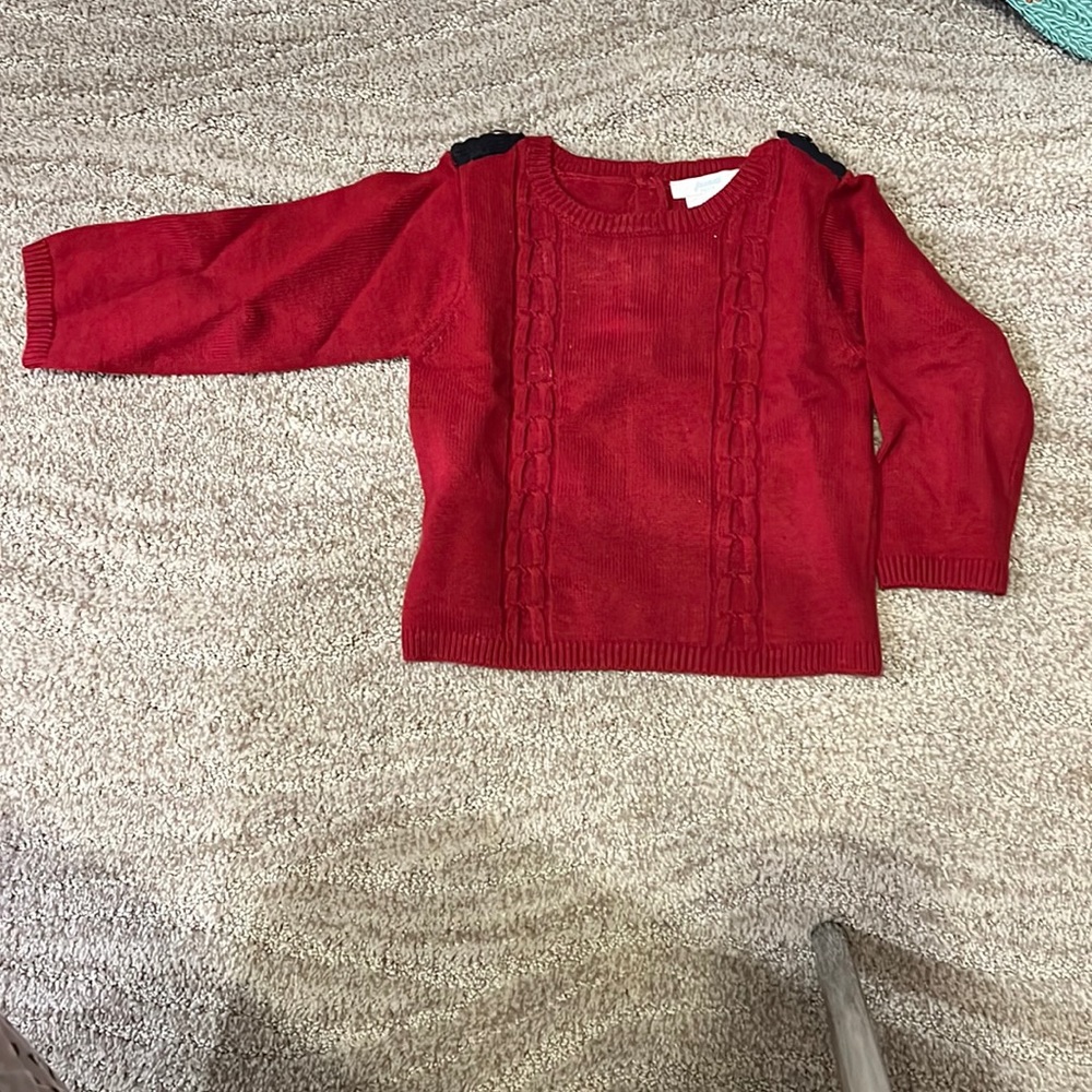 Red jacadi sweater